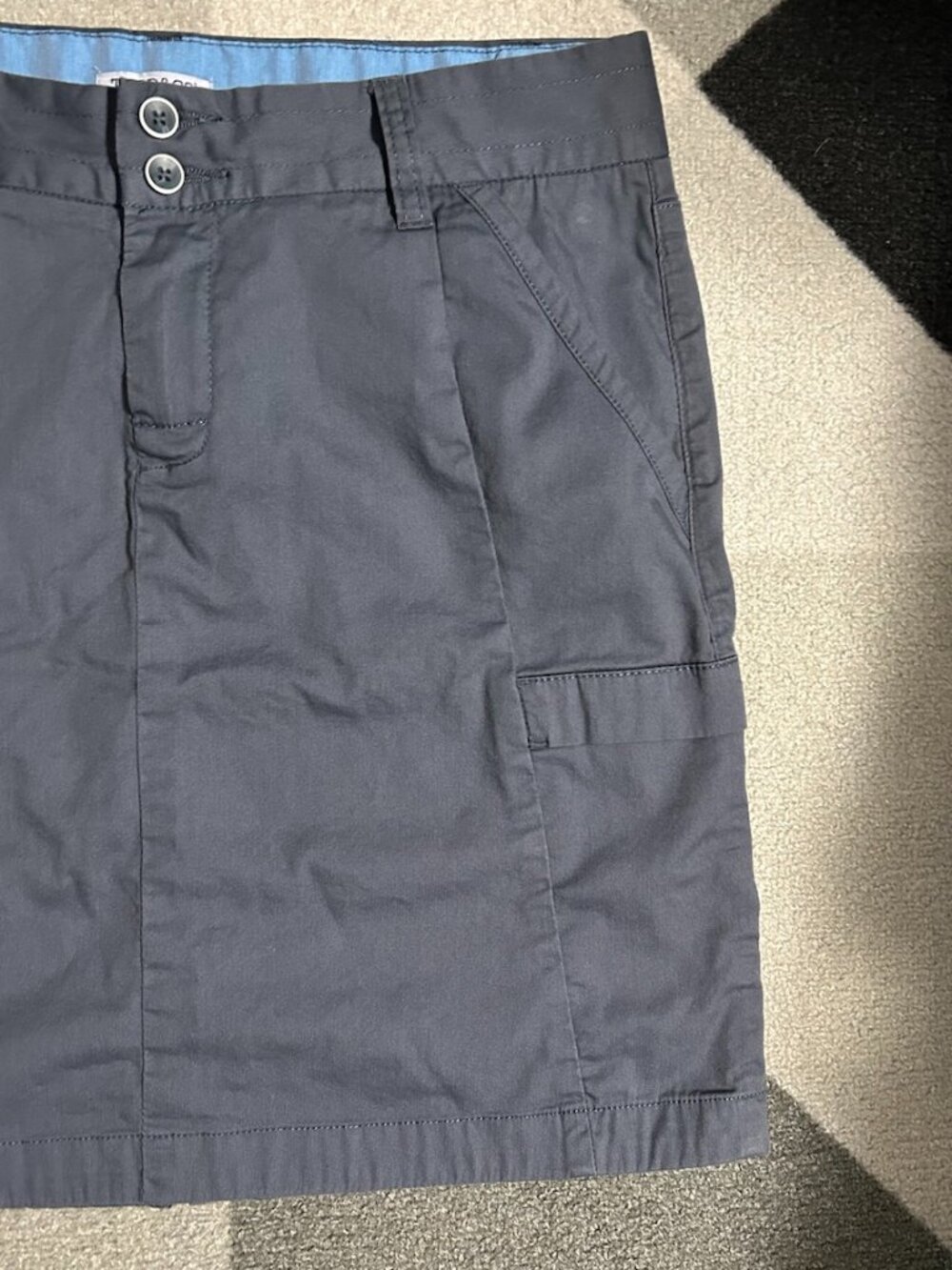 Toad & Co Gray Cargo Organic Cotton/Nylon Blend Outdoor Mini Skirt Women's 8 - Picture 5 of 10